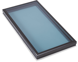 Flat Modern Blue Glass Skylight