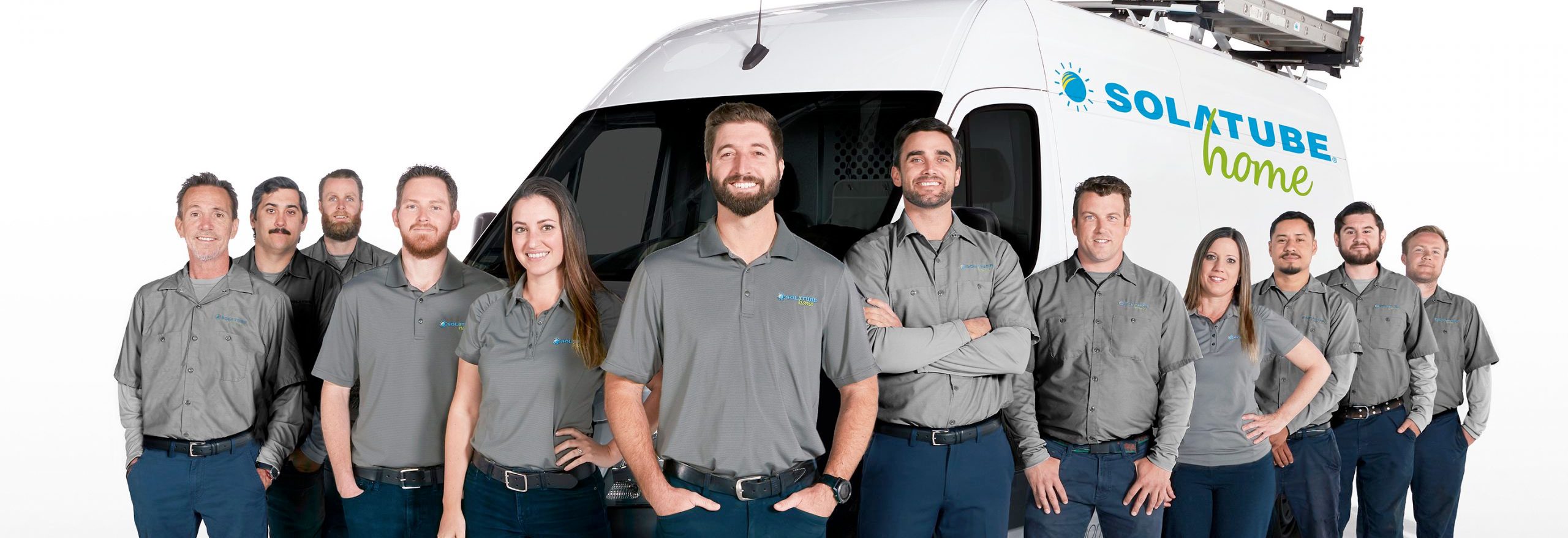 Solatube experts in front of truck