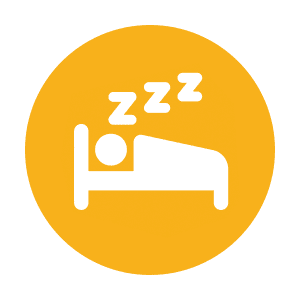 Person sleeping icon