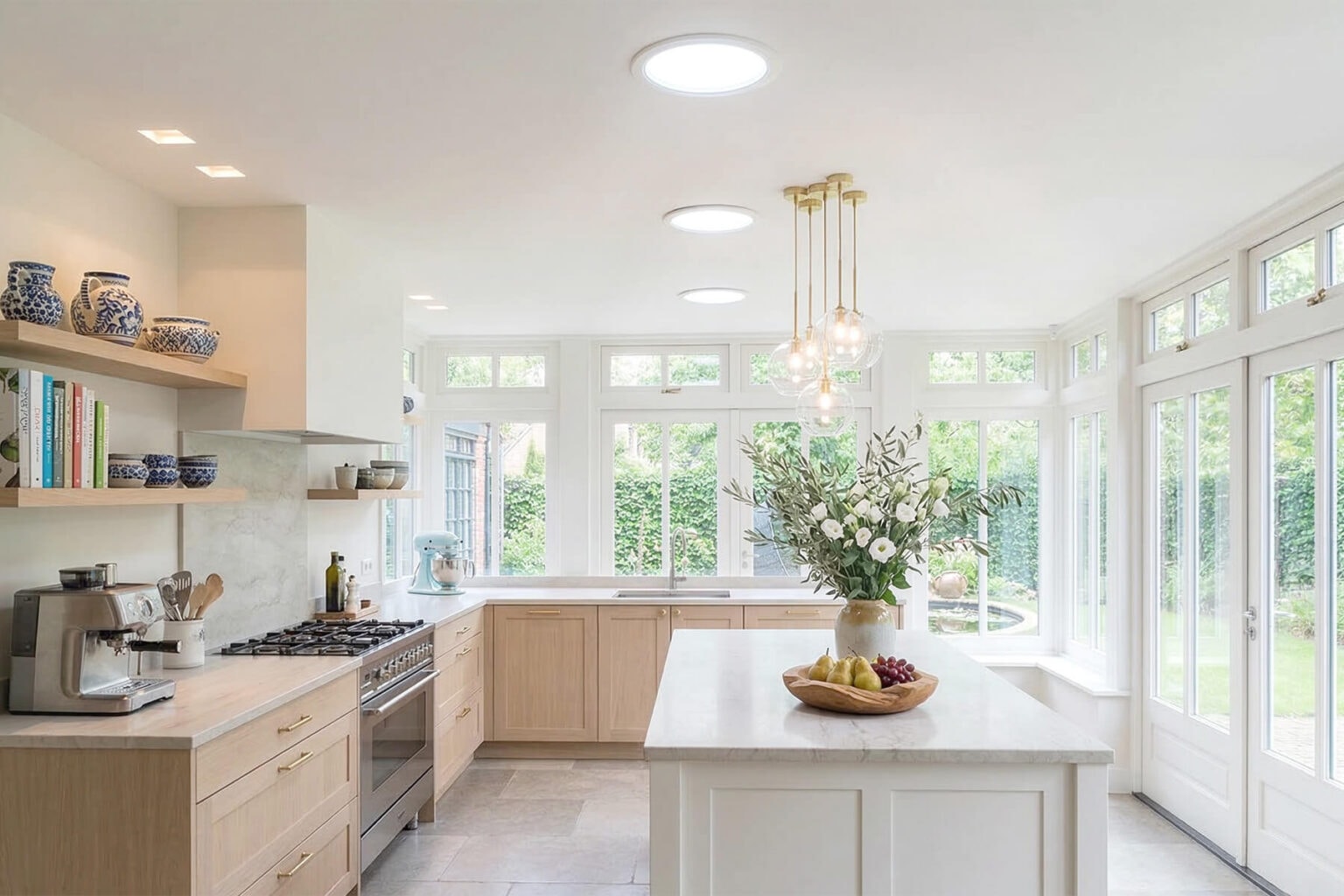 dallas bright kitchen solatube daylighting